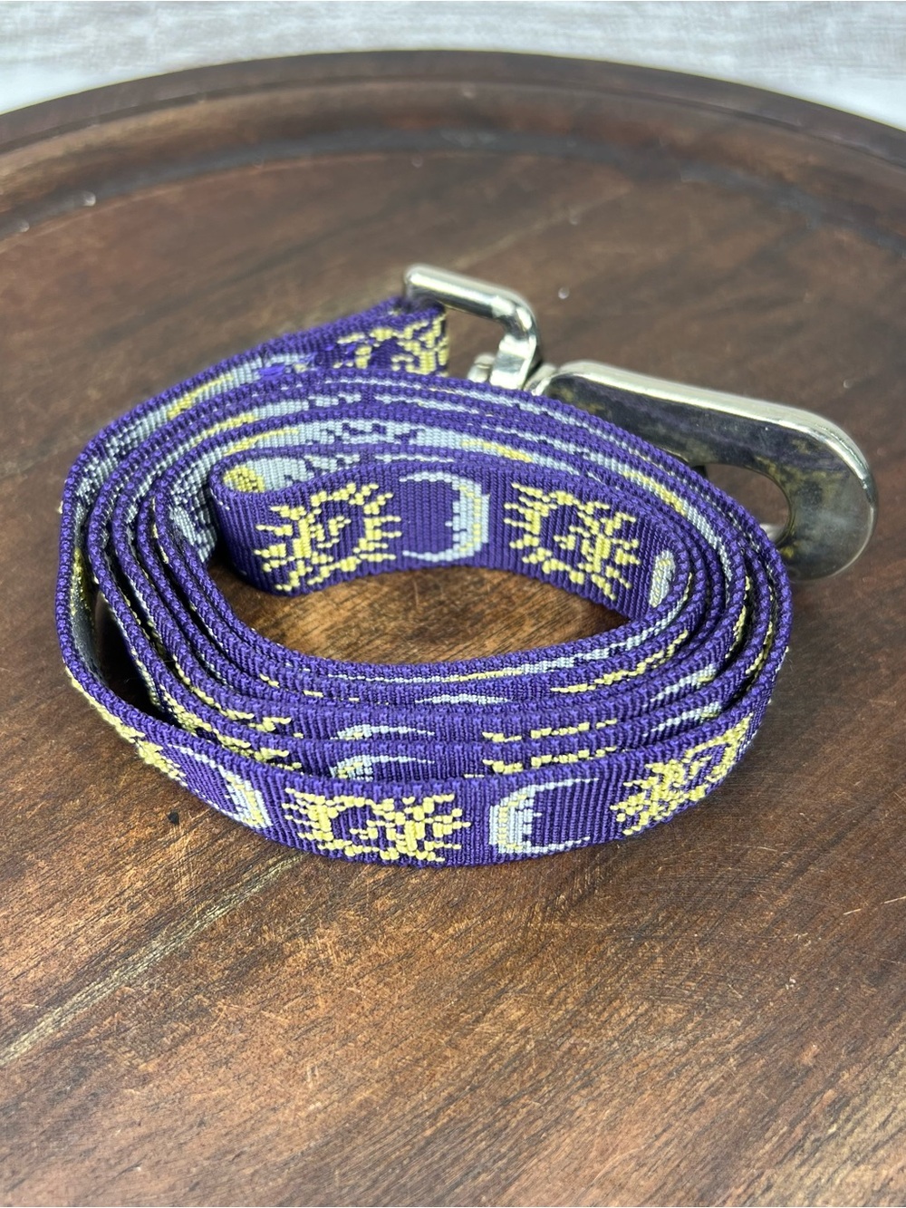 Purple Celestial Themed Nylon Pet Leash Sun Moon - Picture 3 of 4
